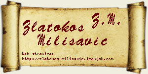Zlatokos Milisavić vizit kartica